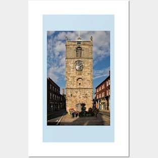 The Clock Tower at Morpeth in Northumberland Posters and Art